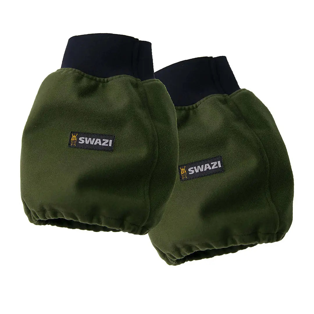 Dark green Swazi Hush Puttys waterproof hunting gaiters with black elastic cuffs