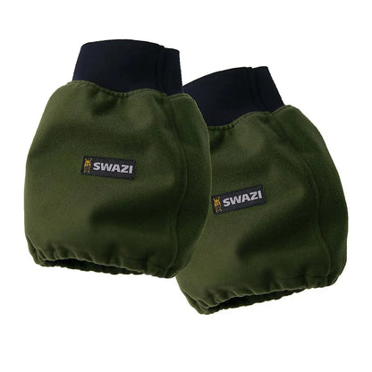 Dark green Swazi Hush Puttys waterproof hunting gaiters with black elastic cuffs