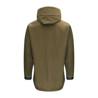 Olive green Swazi Ibex Jacket with hood perfect for outdoor adventures