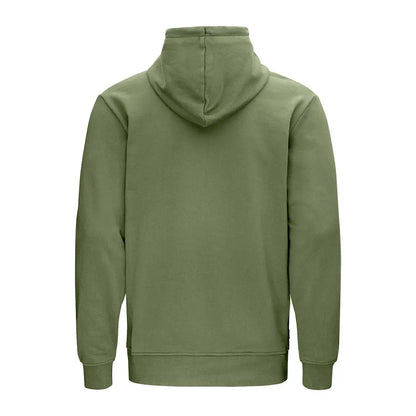 Men’s olive green Swazi Legend Hoody with Swazi applique design and hoodie features