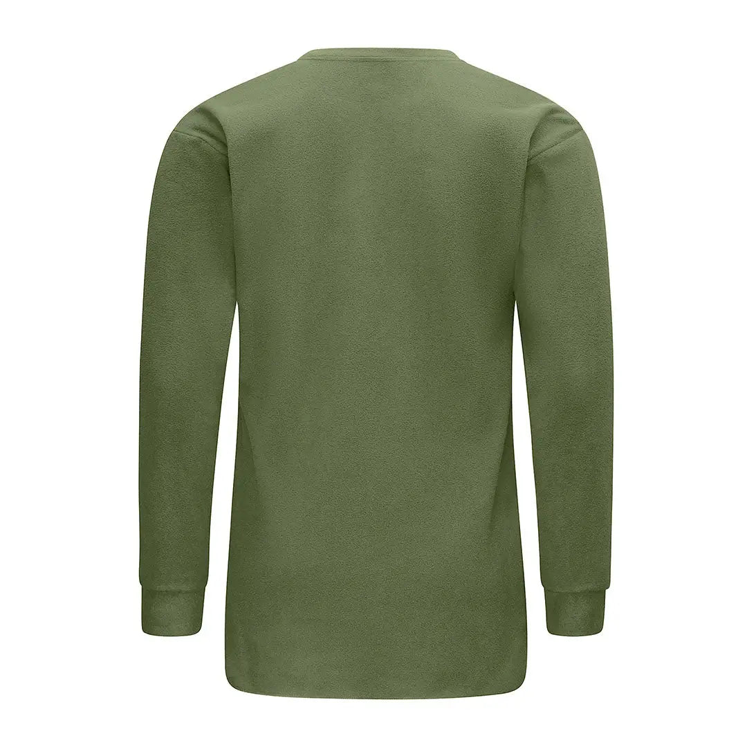 Olive green Swazi Long Sleeve Micro Top perfect for casual style and comfort