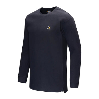 Navy Swazi Long Sleeve Micro Top for casual style and comfort