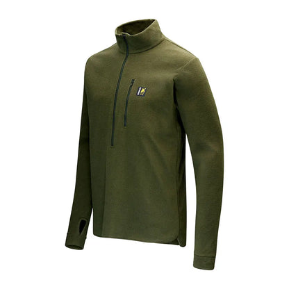Olive green fleece pullover from Swazi Micro Shirt collection used in Swazi Micro series