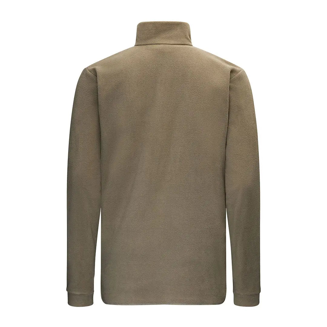 Khaki long-sleeved fleece top from Swazi Micro Shirt for cozy outdoor wear