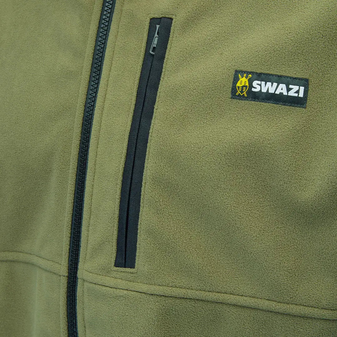 Olive green fleece jacket from Swazi Molesworth Jacket collection perfect for heated discussions