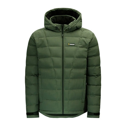 Men’s olive green puffer jacket for hunting and country clothing - Swazi Puffadder Jacket