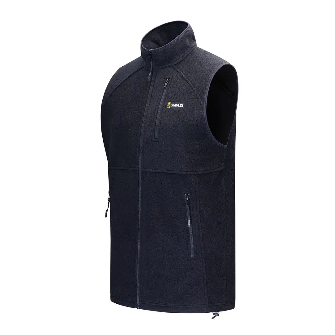 Navy blue Swazi Sherpa Vest made with cozy sherpa fabric for your casual comfort