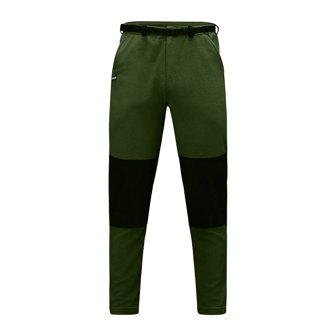 Green and black hiking pants Swazi Steevos made with aegis® Chinook fabric