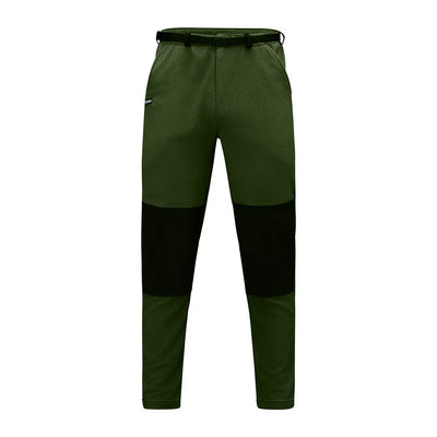 Green and black hiking pants Swazi Steevos made with aegis® Chinook fabric
