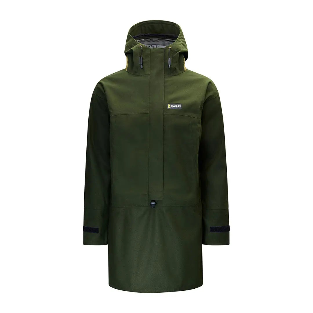 Green hooded anorak from Swazi Tahr XP Smock, perfect for wet weather jackets