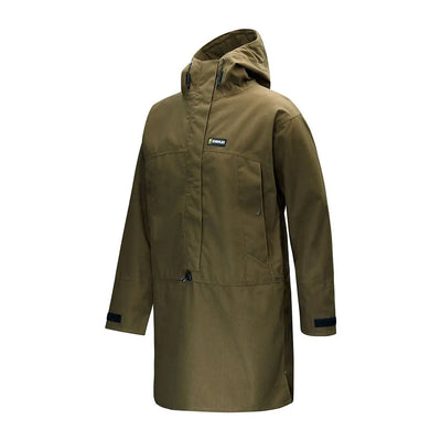 Olive green hooded parka as part of the Tahr XP Smock wet weather jackets lineup