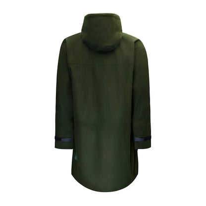 Olive green hooded raincoat Tahr XP Smock wet weather jackets for outdoor adventures