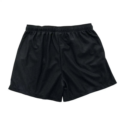 Black athletic shorts from Swazi Trojan Shorts perfect for sports and workouts