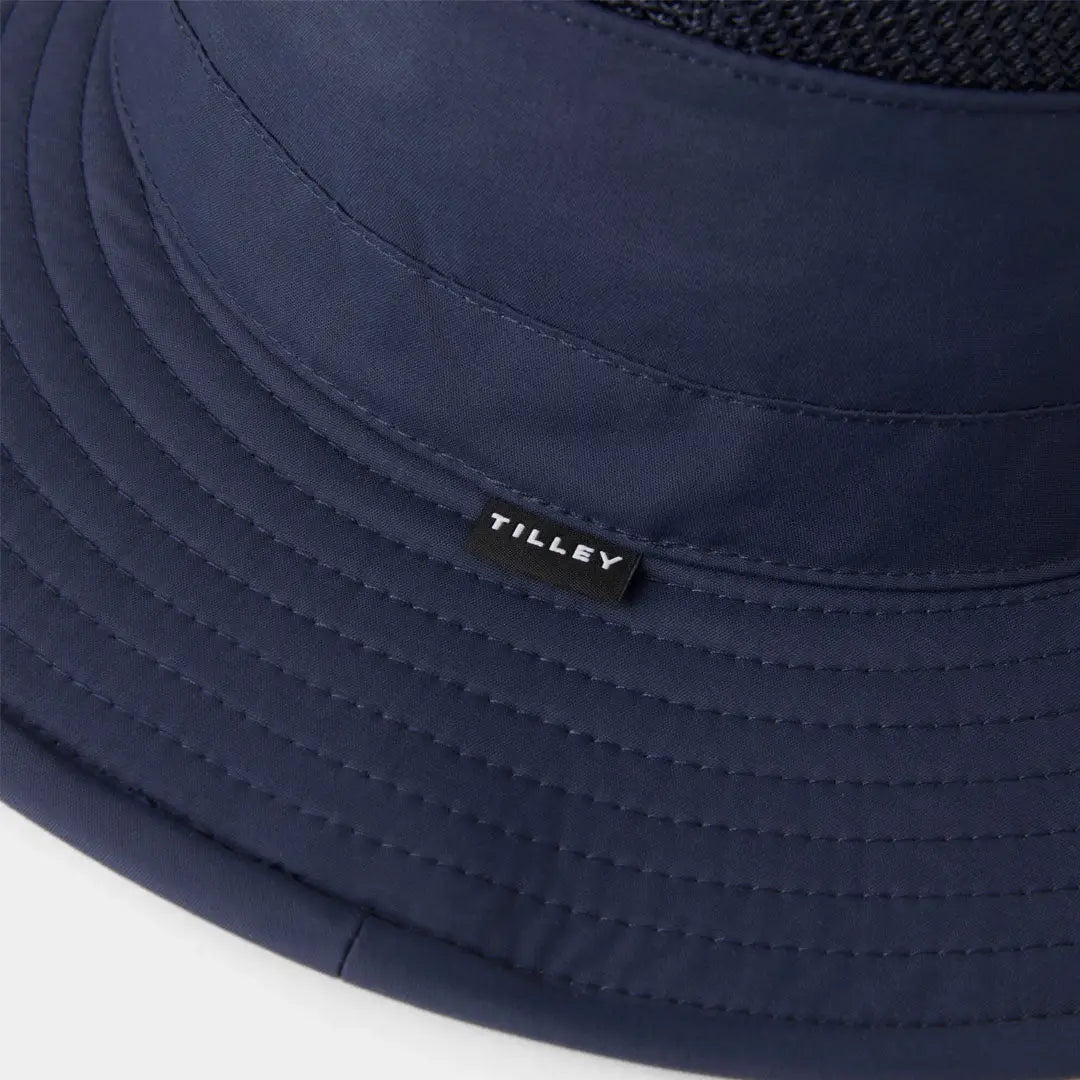 Navy blue Tilley Airflo Boonie hat perfect for outdoor adventures and sun protection