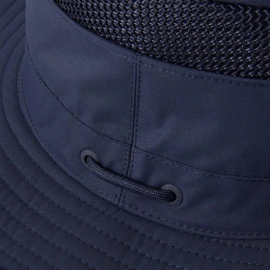 Navy blue Tilley Airflo Boonie hat, perfect for sun protection and outdoor adventures