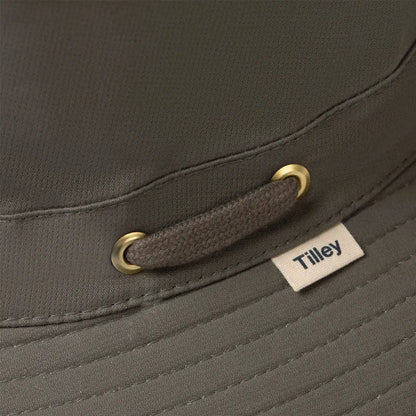 Olive-green Tilley Hikers Airflow Hat perfect for outdoor adventures and sun protection