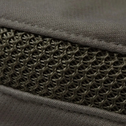 Olive green fabric and mesh Tilley Hikers Airflow Hat for outdoor adventures