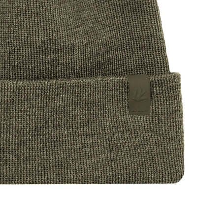 Olive green knit Tilley Hydrowool Beanie perfect for country clothing and outdoors adventures