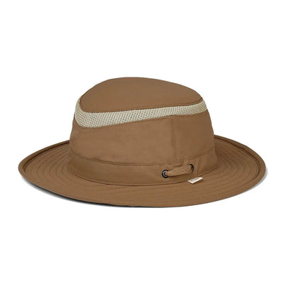 Brown Tilley LTM5 Airflo Hat with mesh band for cool comfort and sun protection