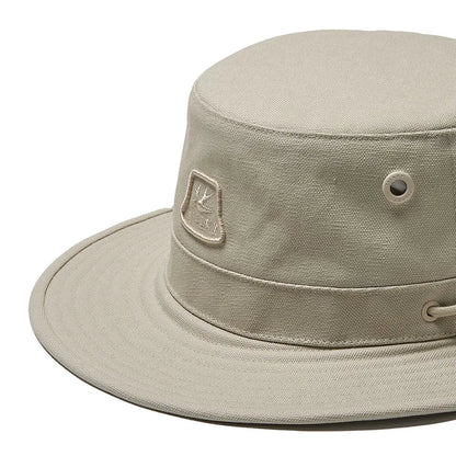 Beige Tilley Sahara T3 bucket hat with logo, perfect for country clothing and outdoors fun