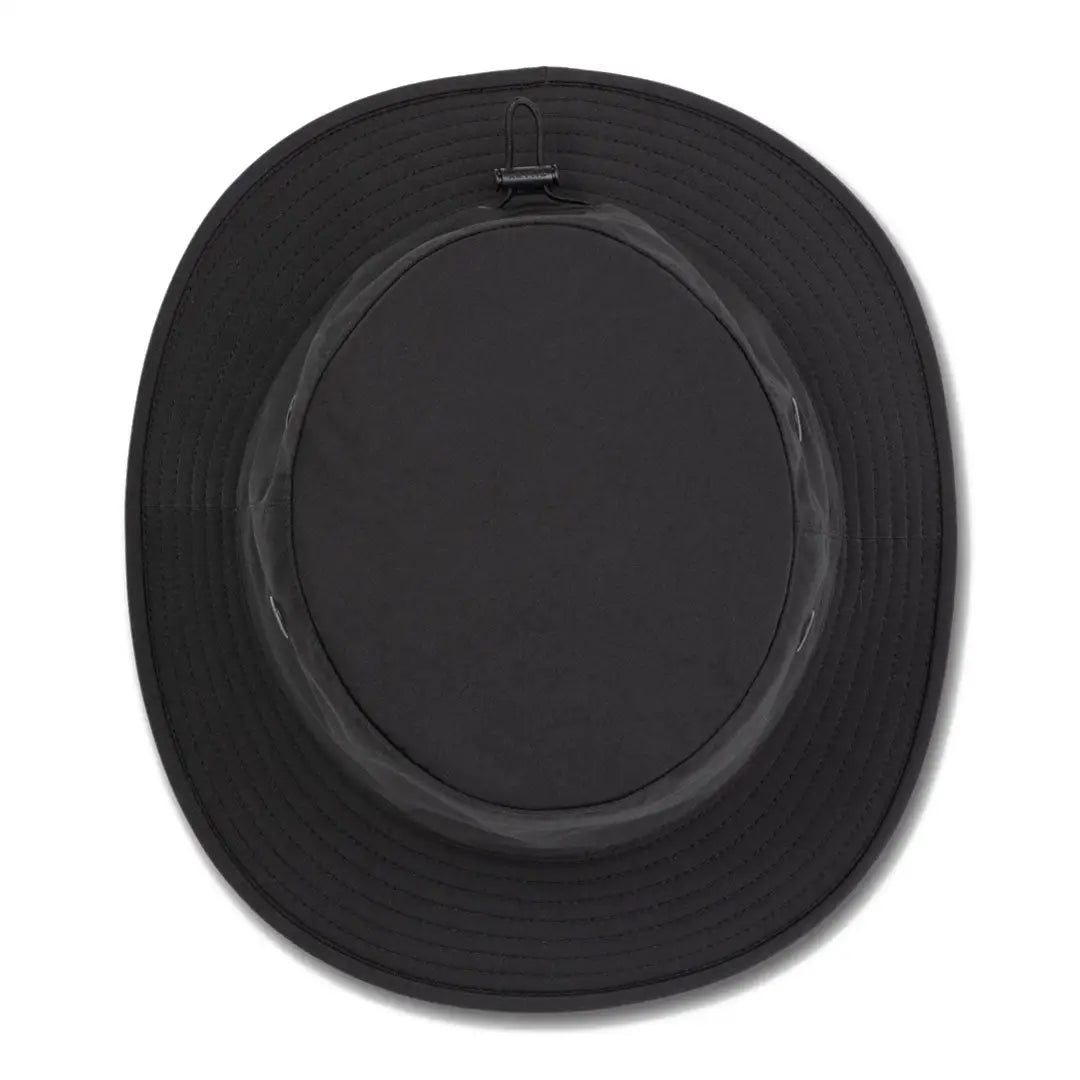Black bucket hat from Tilley Logo Technical T1 Bucket for stylish outdoor adventures