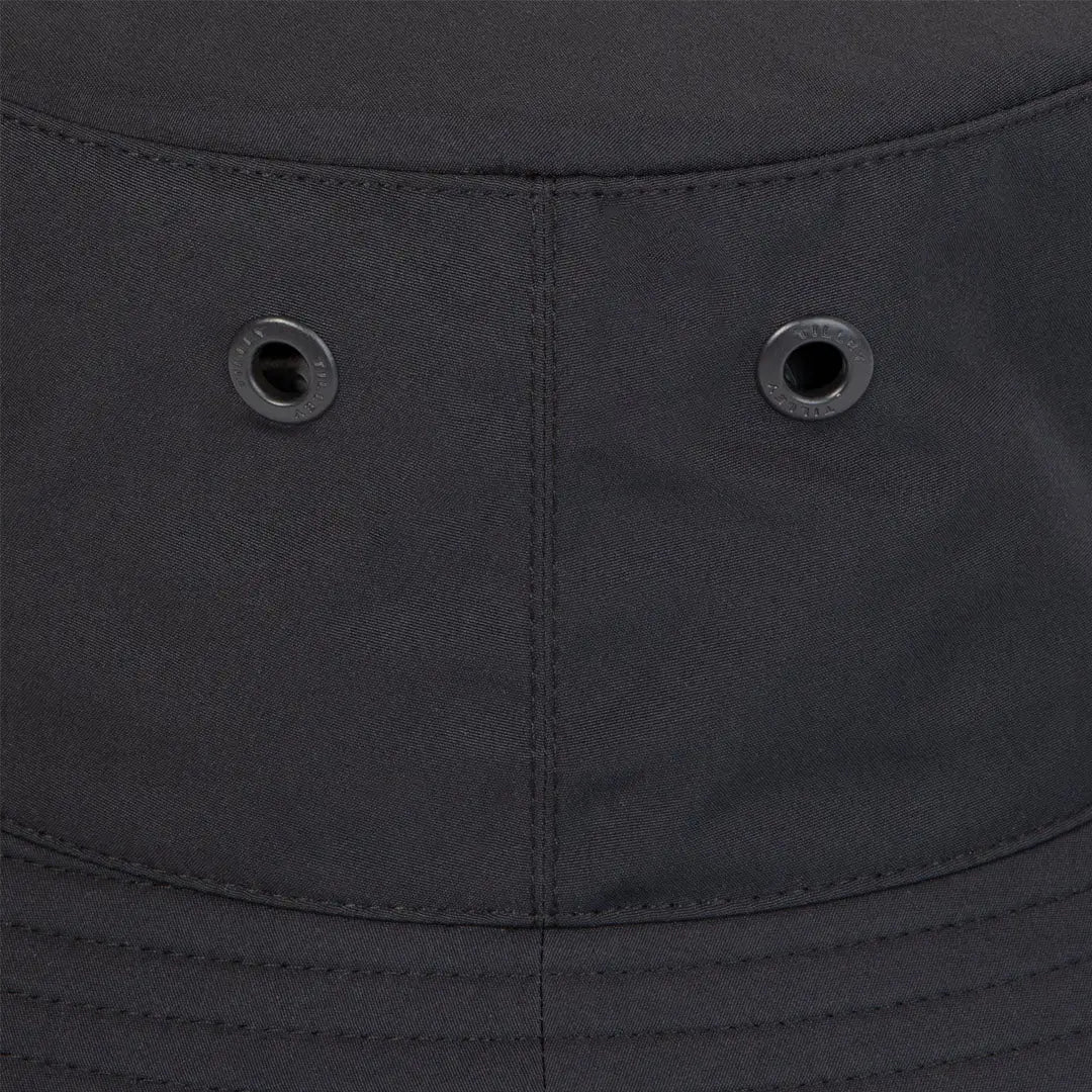 Dark gray Tilley Logo Technical T1 Bucket hat perfect for outdoor adventures