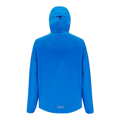 Bright blue Venture Ultralight Performance Running Jacket offers waterproofing and style