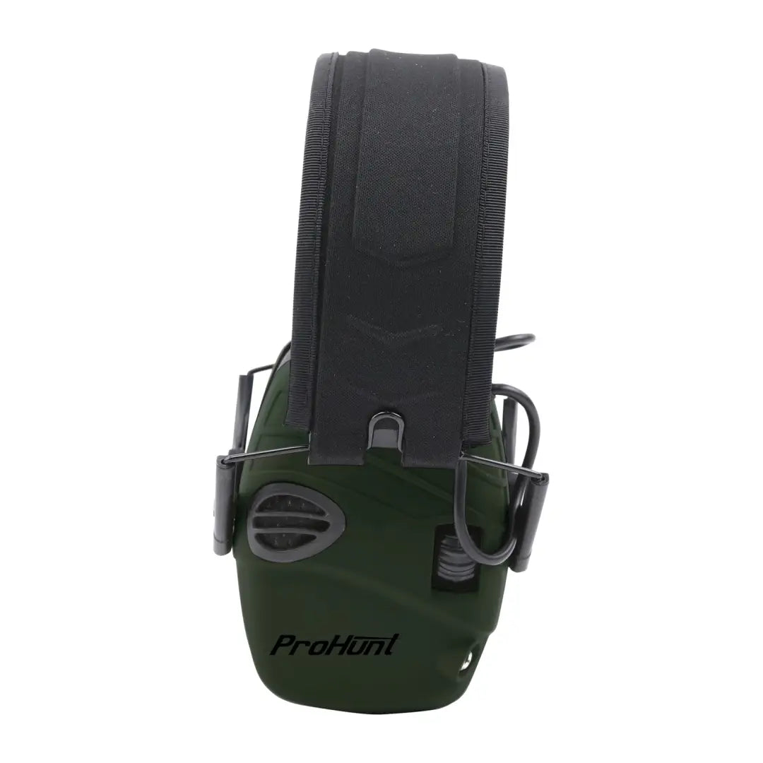 Verney Carron Electronic Ear Defenders in green and black for ultimate ear protection