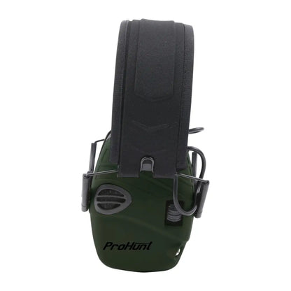 Verney Carron Electronic Ear Defenders in green and black for ultimate ear protection