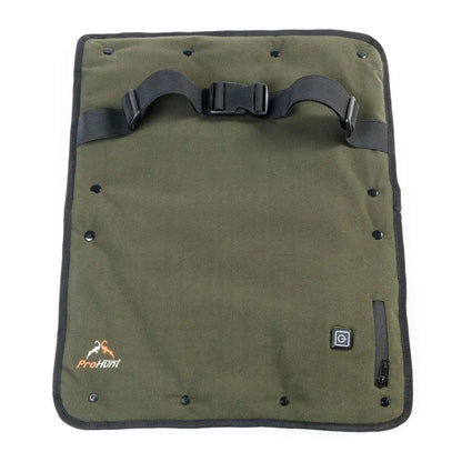 Olive green heated hand warmer cushion for cozy comfort from Verney Carron