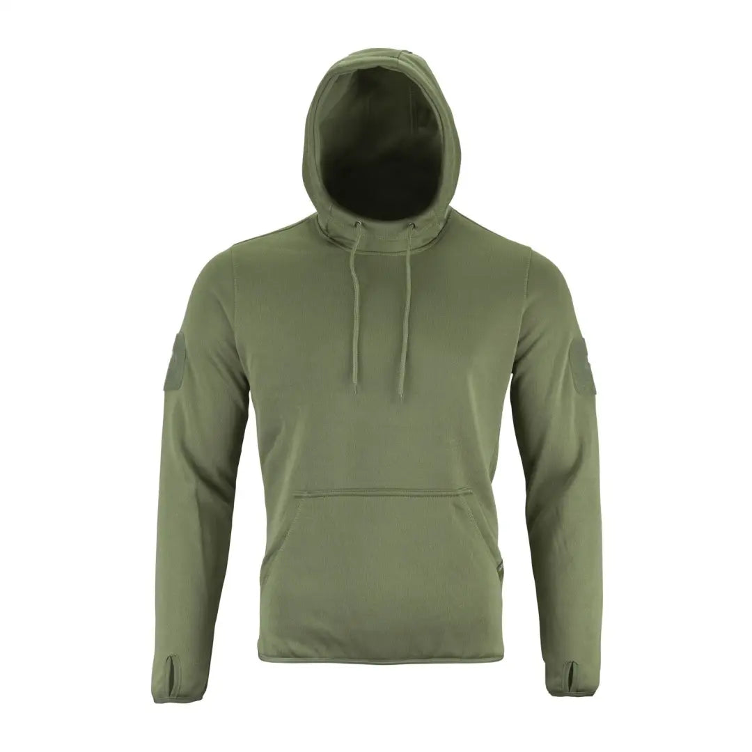 Olive green Viper Armour Hoodie made of ribtech bonded fleece with a cozy front pocket
