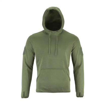 Olive green Viper Armour Hoodie made of ribtech bonded fleece with a cozy front pocket