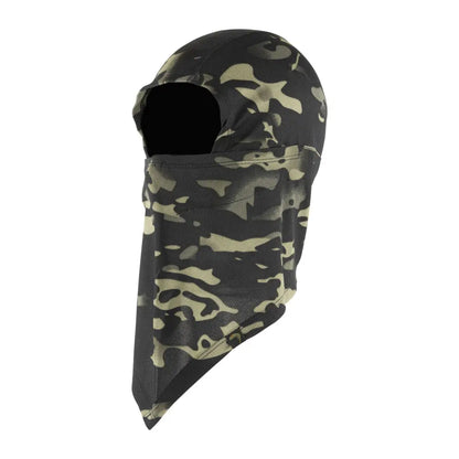 Camouflage-patterned Viper Covert Balaclava with single eye opening for stealth wear