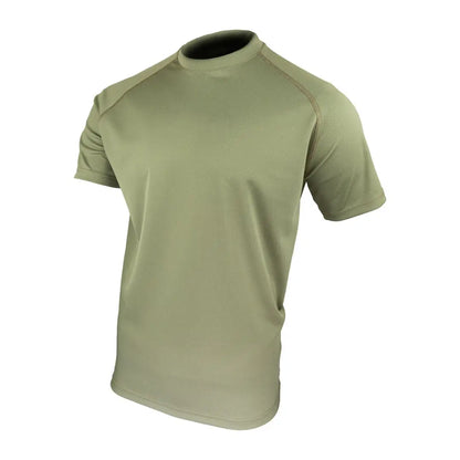 Olive green Viper Mesh-Tech T-Shirt perfect for workouts and casual wear