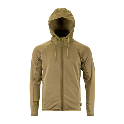 Tan Viper Storm Hoodie with raglan sleeves and cozy brushed fleece lining
