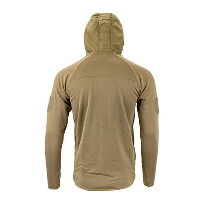 Tan Viper Storm Hoodie featuring a soft brushed fleece lining, shown from the back