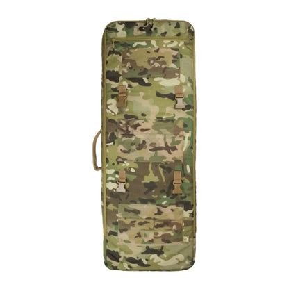 Camouflage-patterned Viper VX Buckle Up Gun Carrier with handle and hook & loop closure