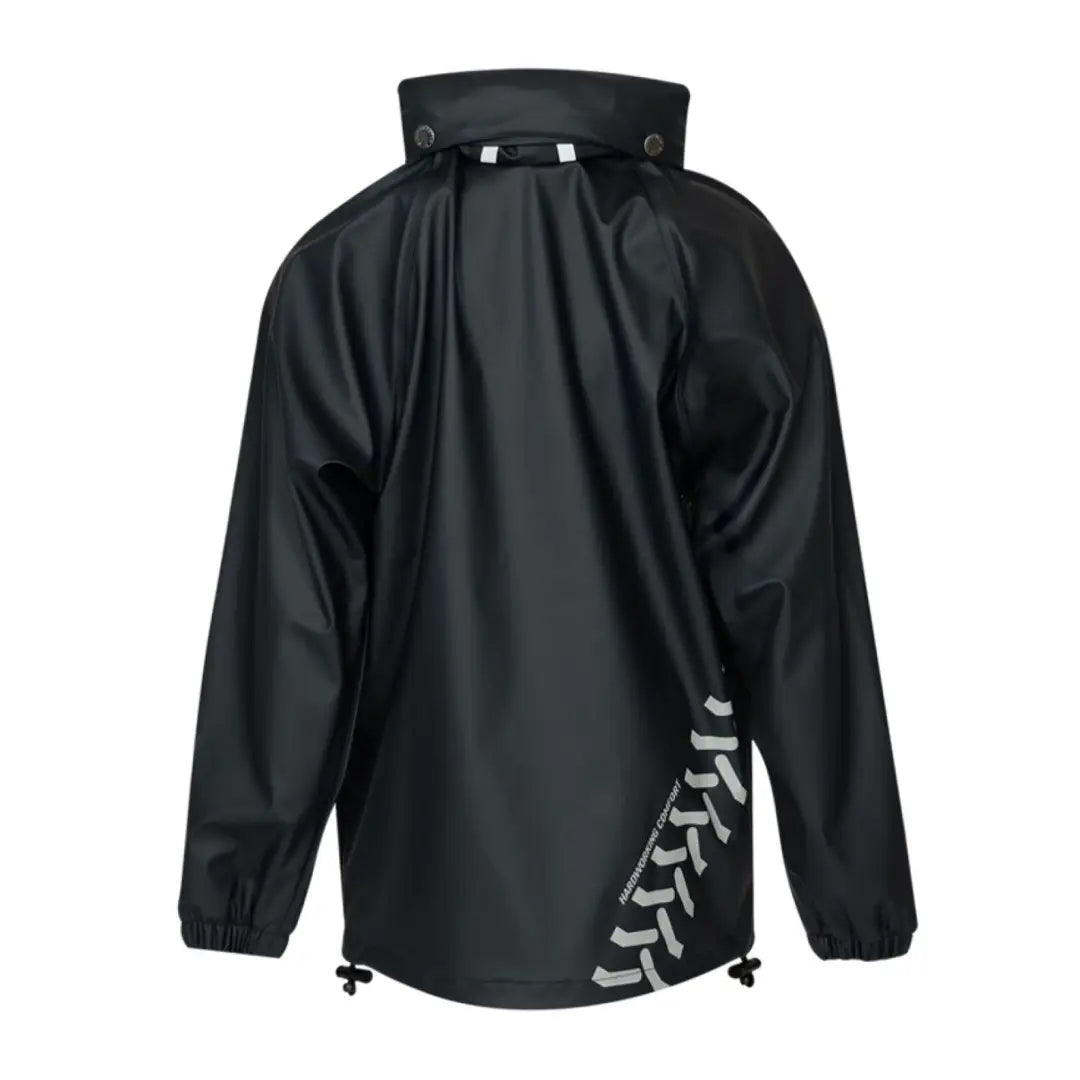 Black Xpert Swampmaster Stormgear Junior Waterproof Jacket with reflective chevron pattern