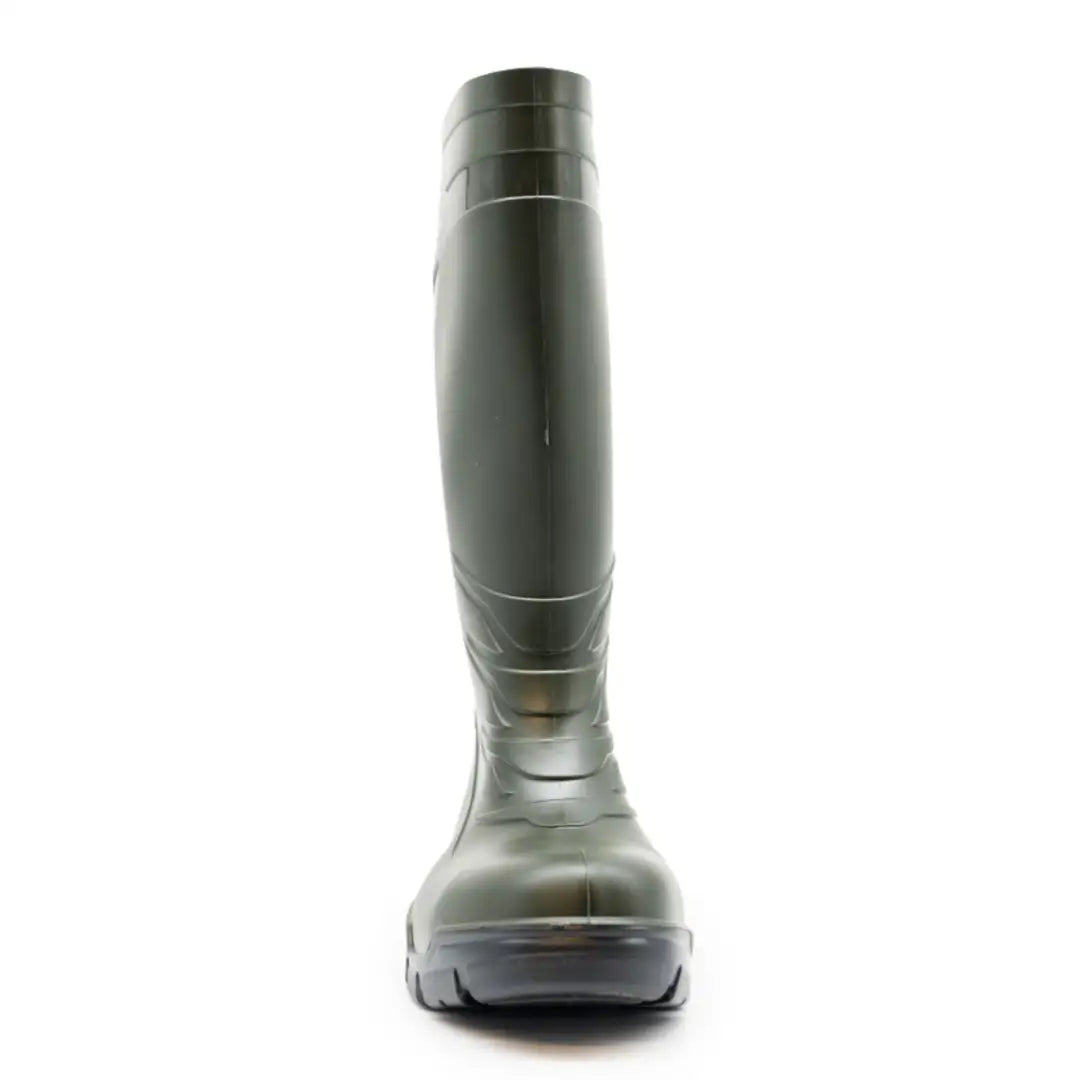 Dark green Xpert Swampmaster Titan S5 Safety PVC Wellington boot with reinforced toe