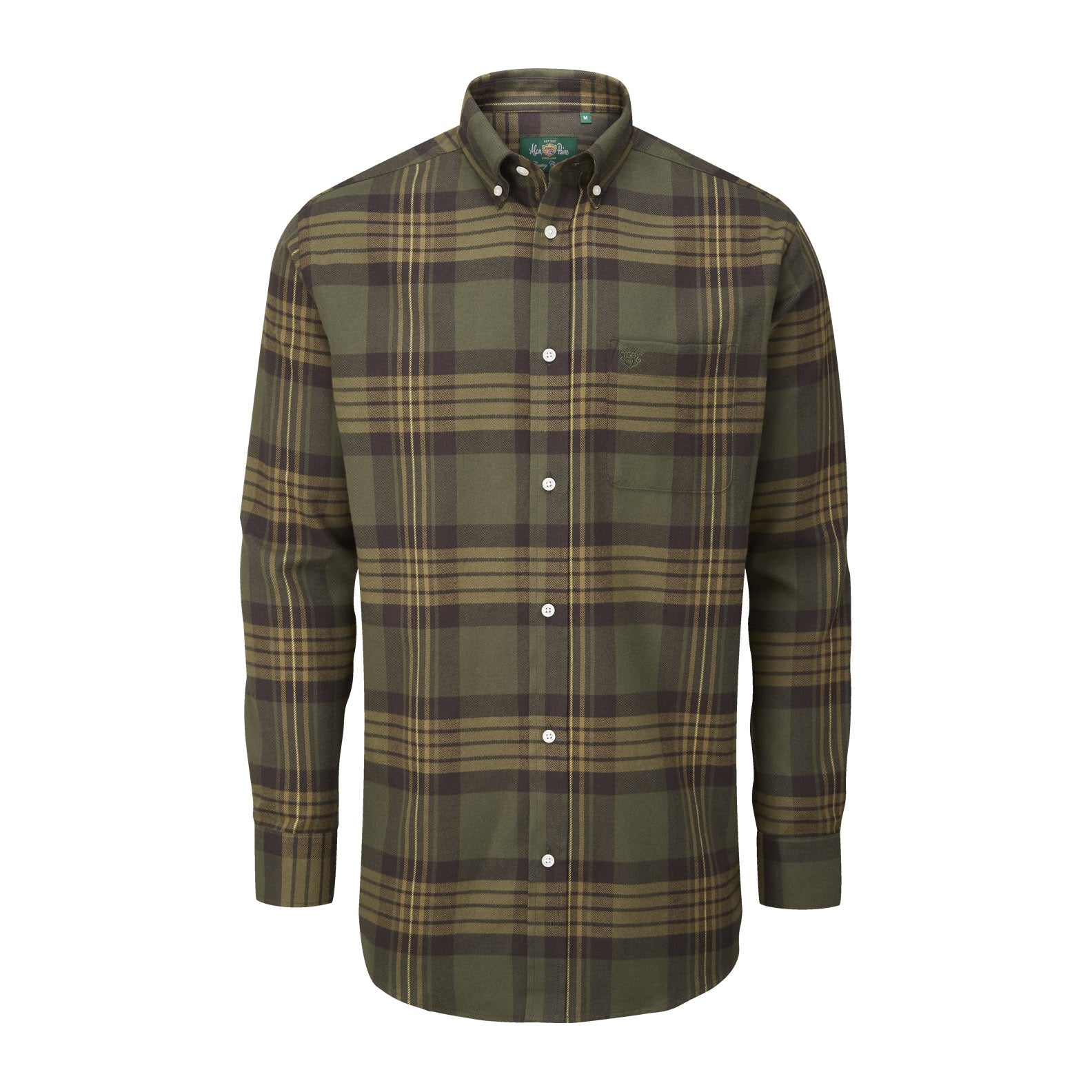 Alan-Paine-Ilkley-Flannel-Button-Down-Collar-Shirt
