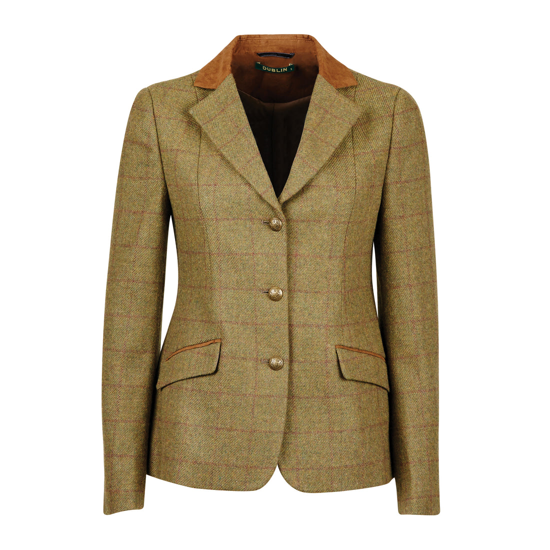 Dublin-Albany-Tweed-Suede-Collar-Tailored-Jacket