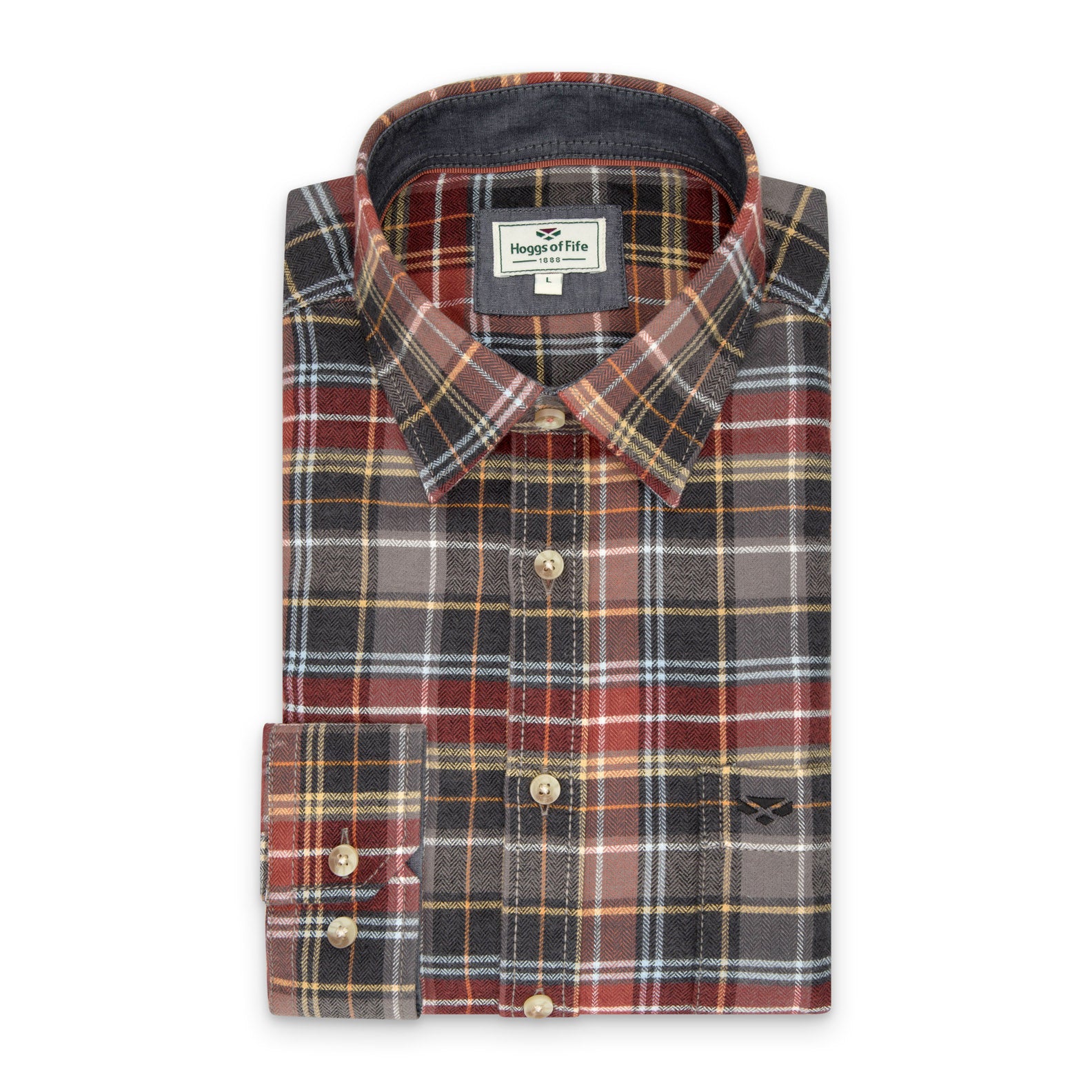 Hoggs-Of-Fife-Pitlochry-Flannel-Check-Shirt