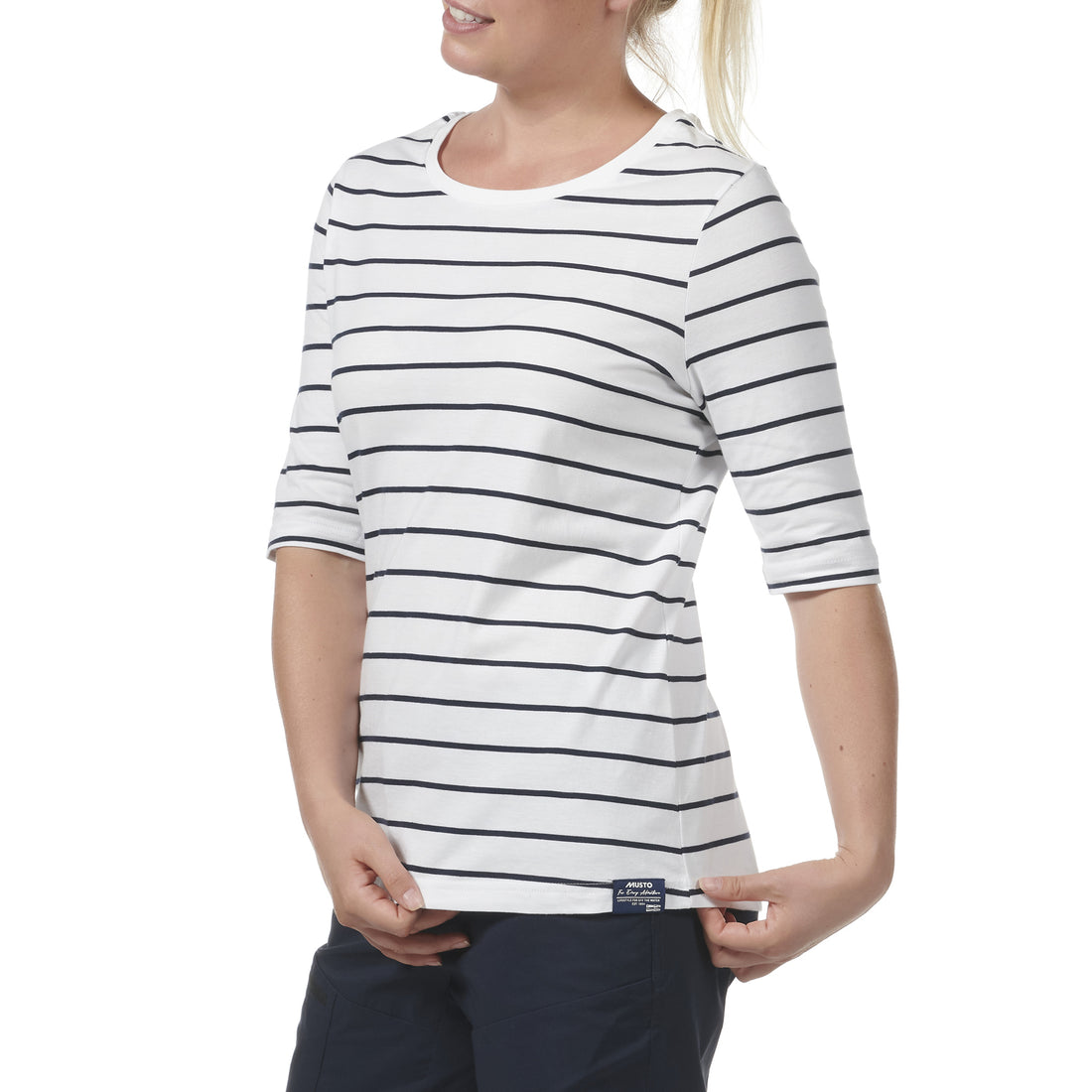 Musto-Womens-Marina-Stripe-Short-Sleeve-T-Shirt