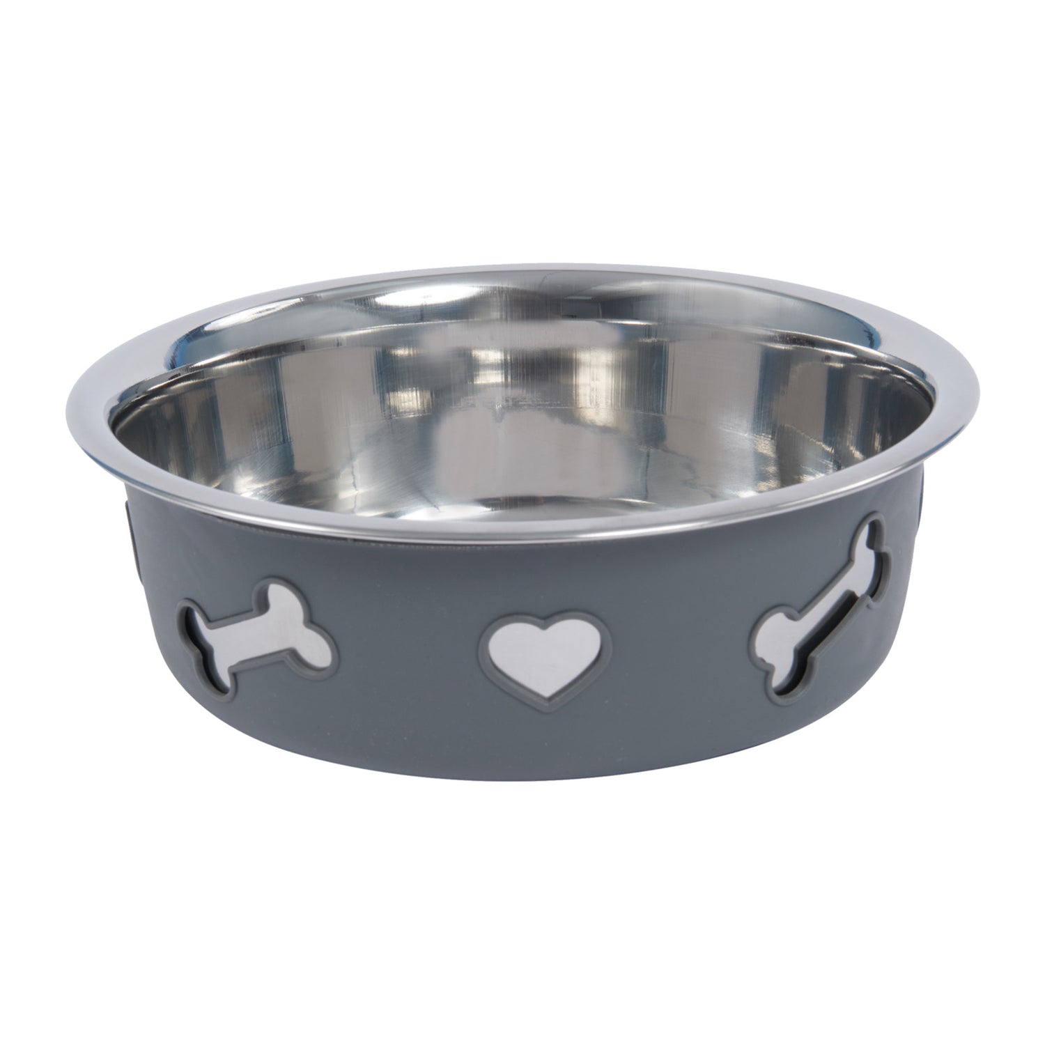 Weatherbeeta-Non-Slip-Stainless-Steel-Silicone-Bone-Dog-Bowl