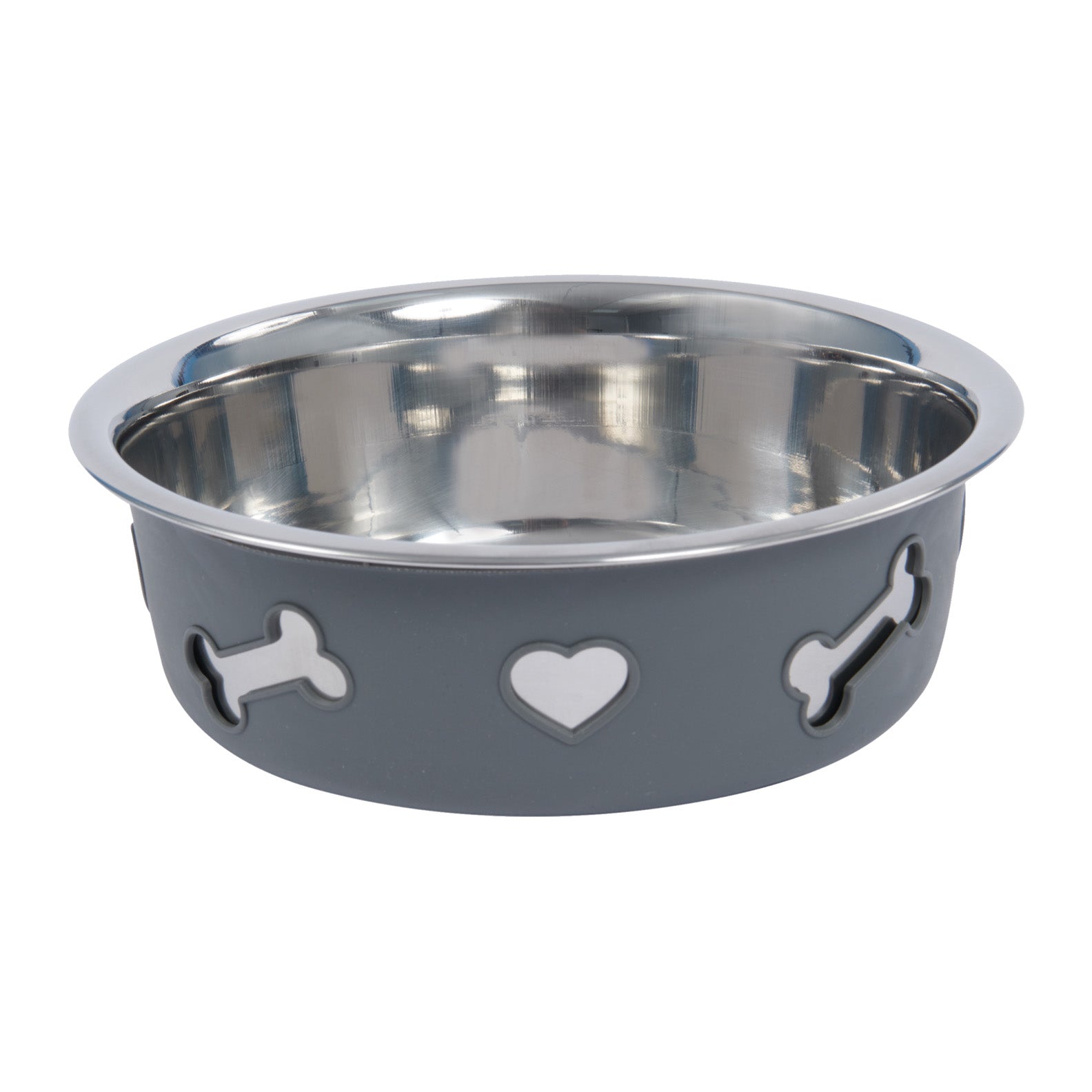 Weatherbeeta-Non-Slip-Stainless-Steel-Silicone-Bone-Dog-Bowl