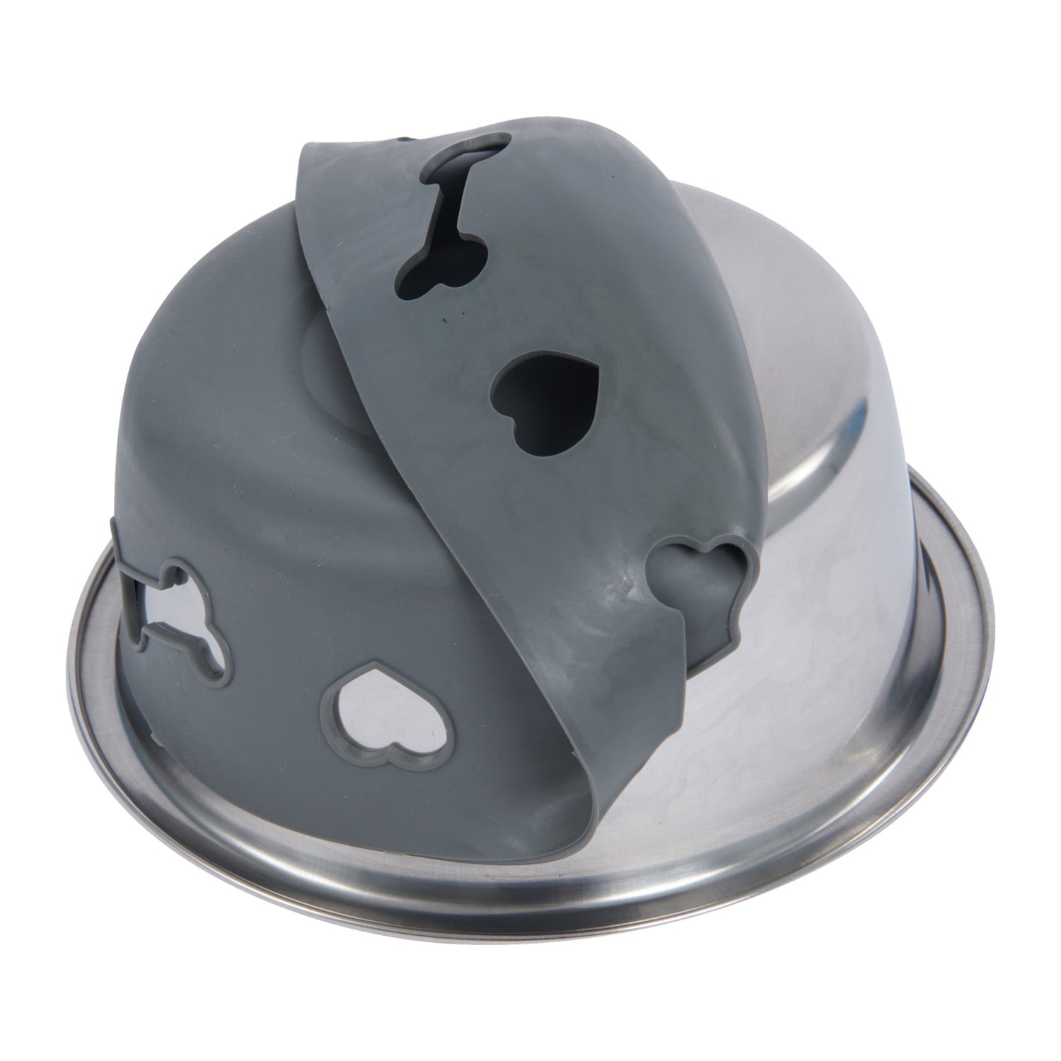Weatherbeeta-Non-Slip-Stainless-Steel-Silicone-Bone-Dog-Bowl