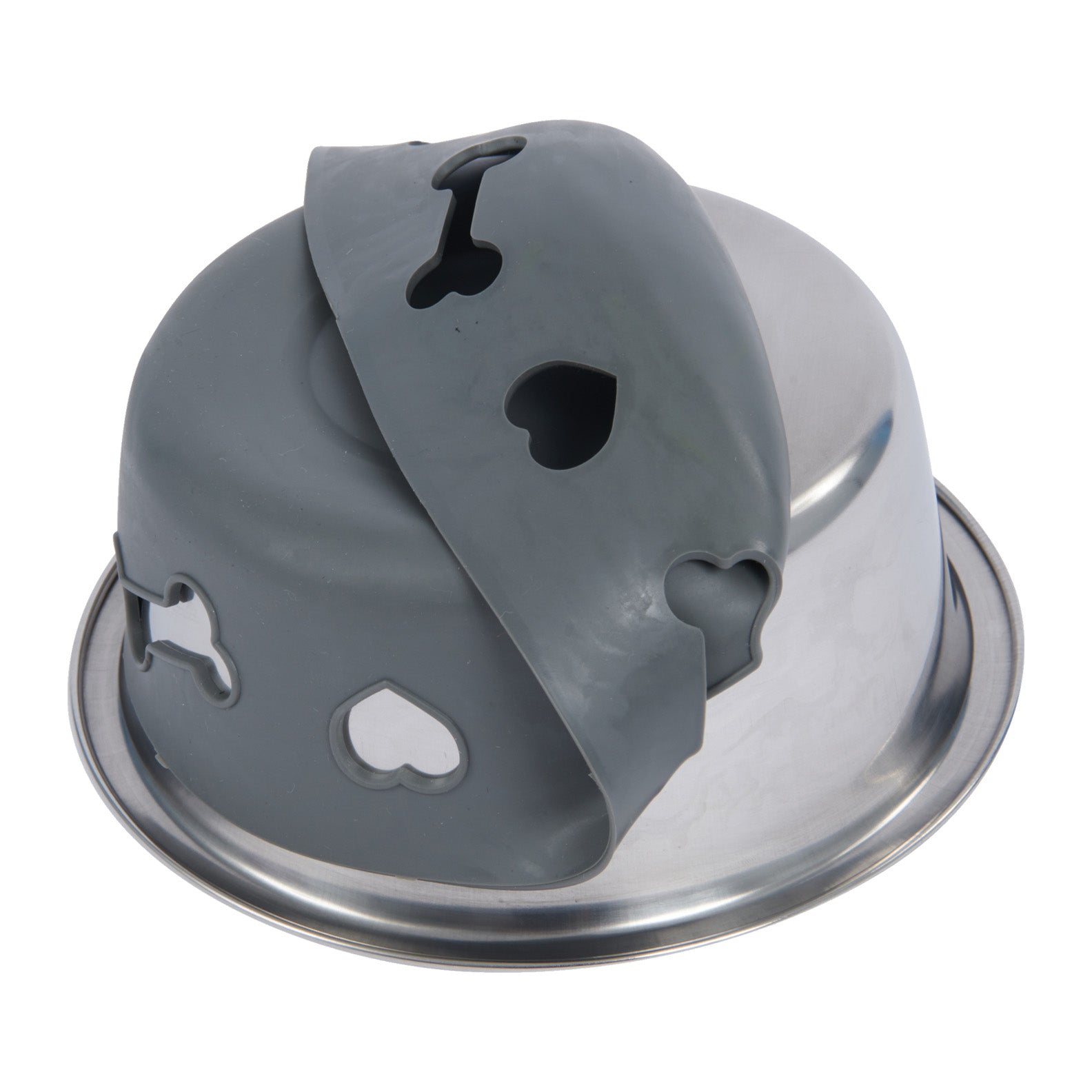 Weatherbeeta-Non-Slip-Stainless-Steel-Silicone-Bone-Dog-Bowl
