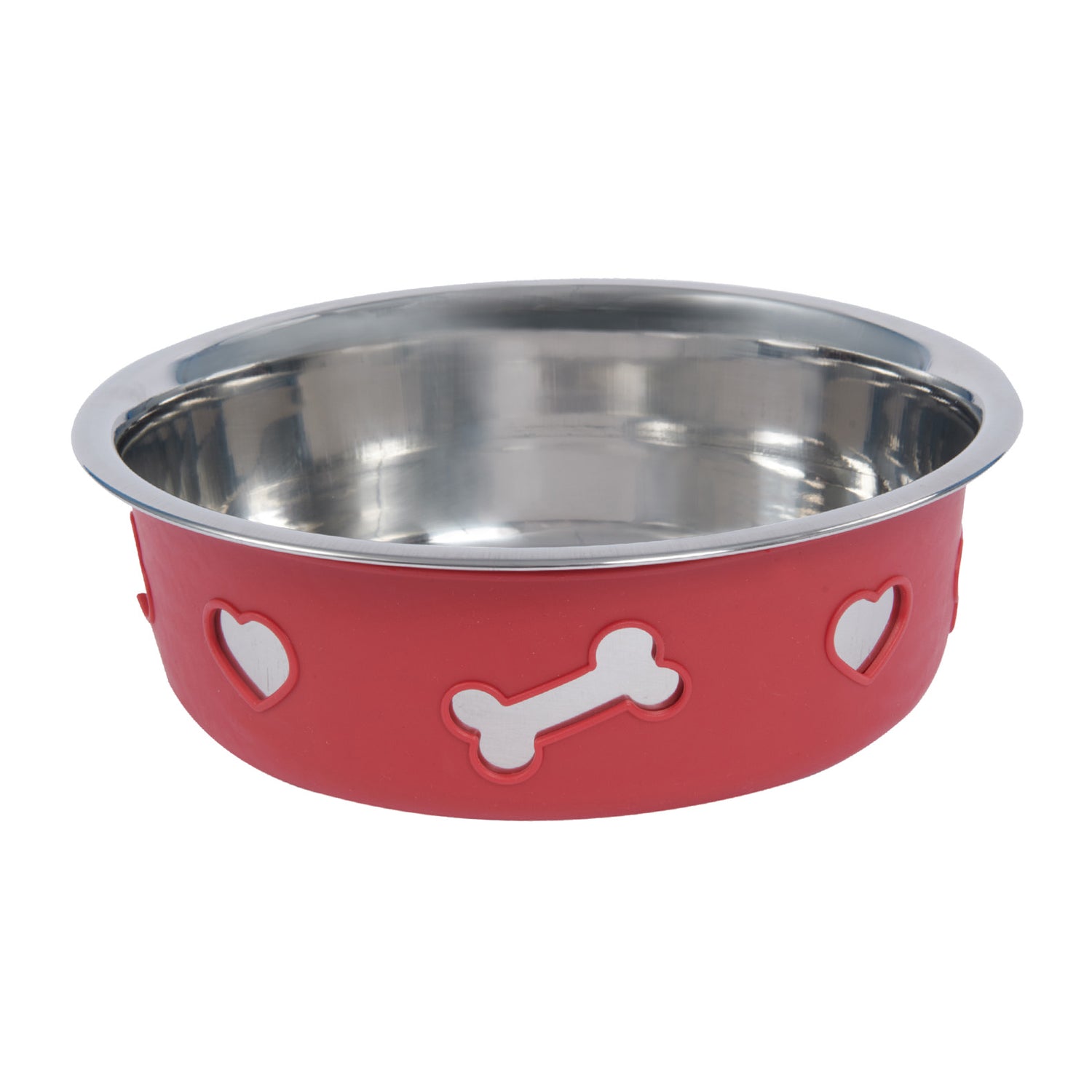 Weatherbeeta-Non-Slip-Stainless-Steel-Silicone-Bone-Dog-Bowl